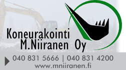 Koneurakointi M. Niiranen Oy logo
